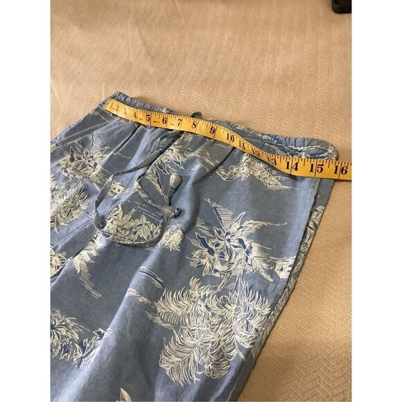 Vintage Capacity Hawaiian Print Culottes Capris S - Picture 4 of 11